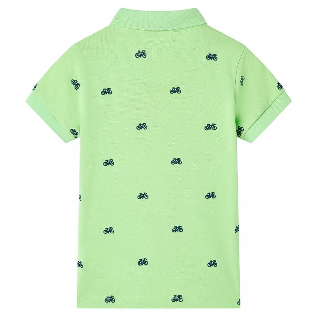 Polo da Bambino Verde Neon 116 vidaXL