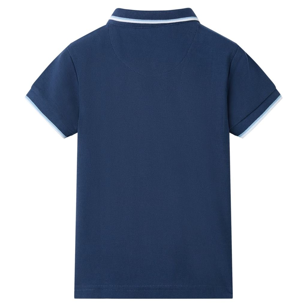Polo da Bambino Blu Scuro 116 vidaXL