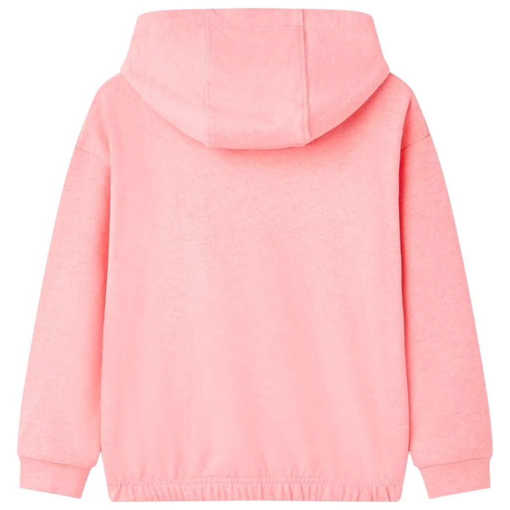 Felpa con Cappuccio da Bambina Rosa Brillante 92 vidaXL