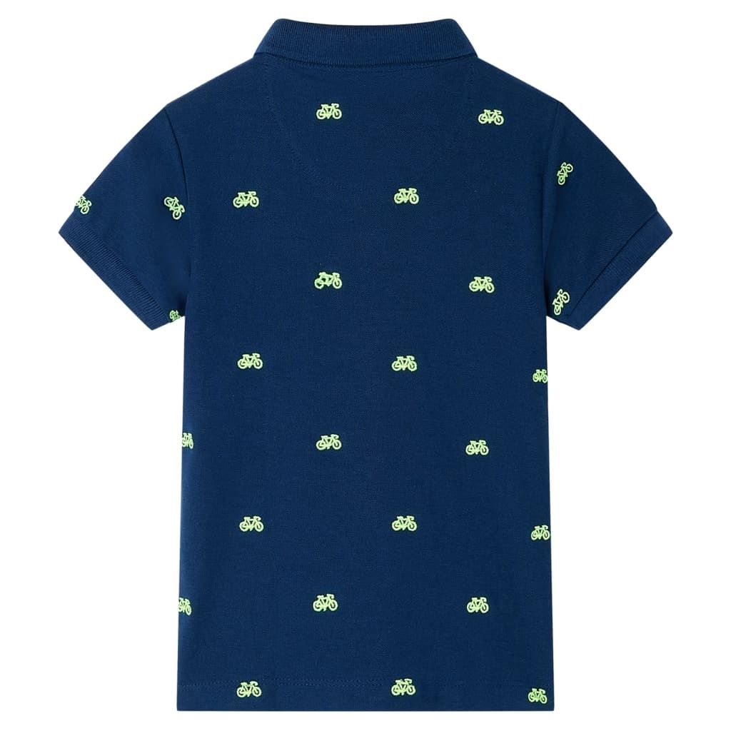Polo da Bambino Blu Marino 140 vidaXL