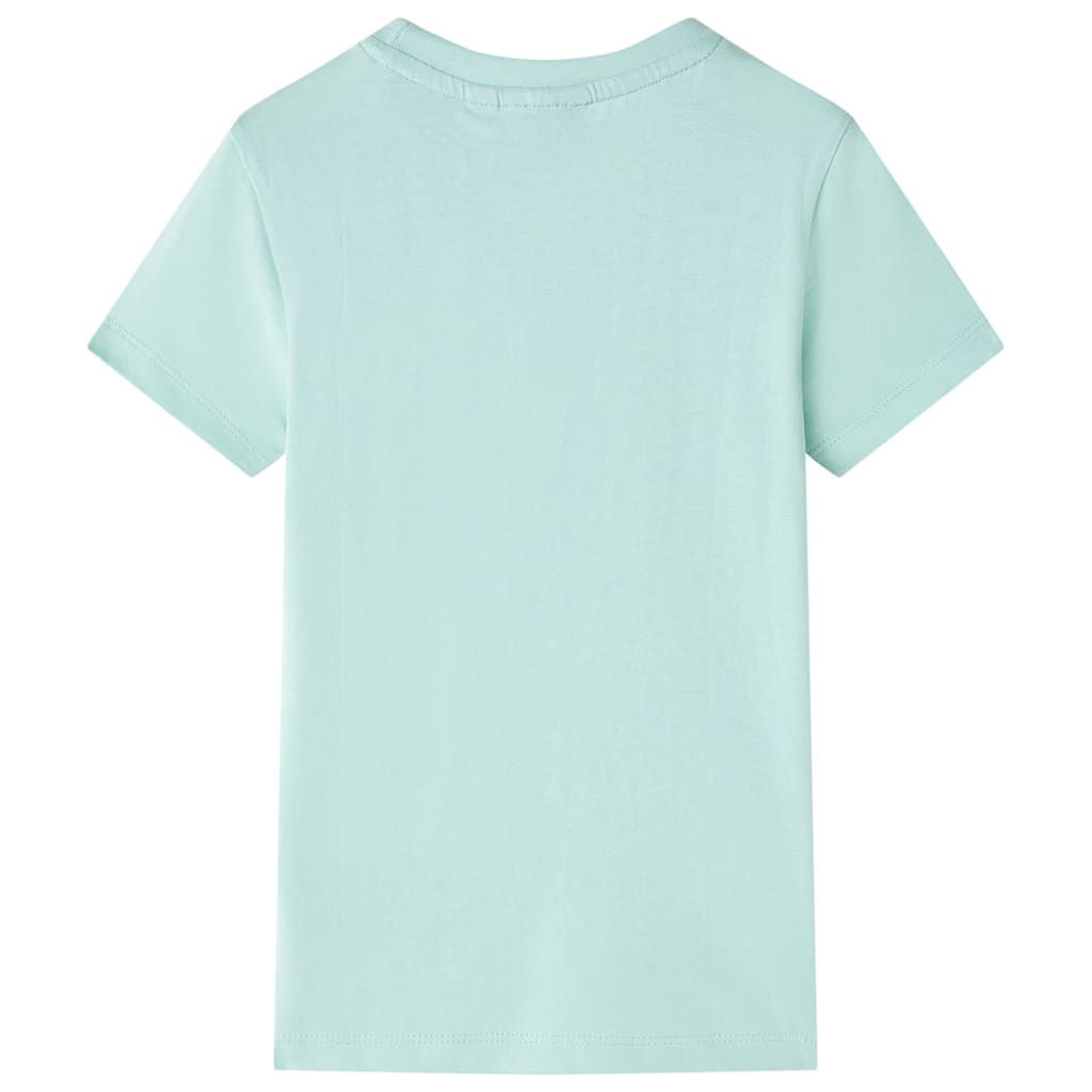 Maglietta da Bambina Menta Chiaro 128 vidaXL