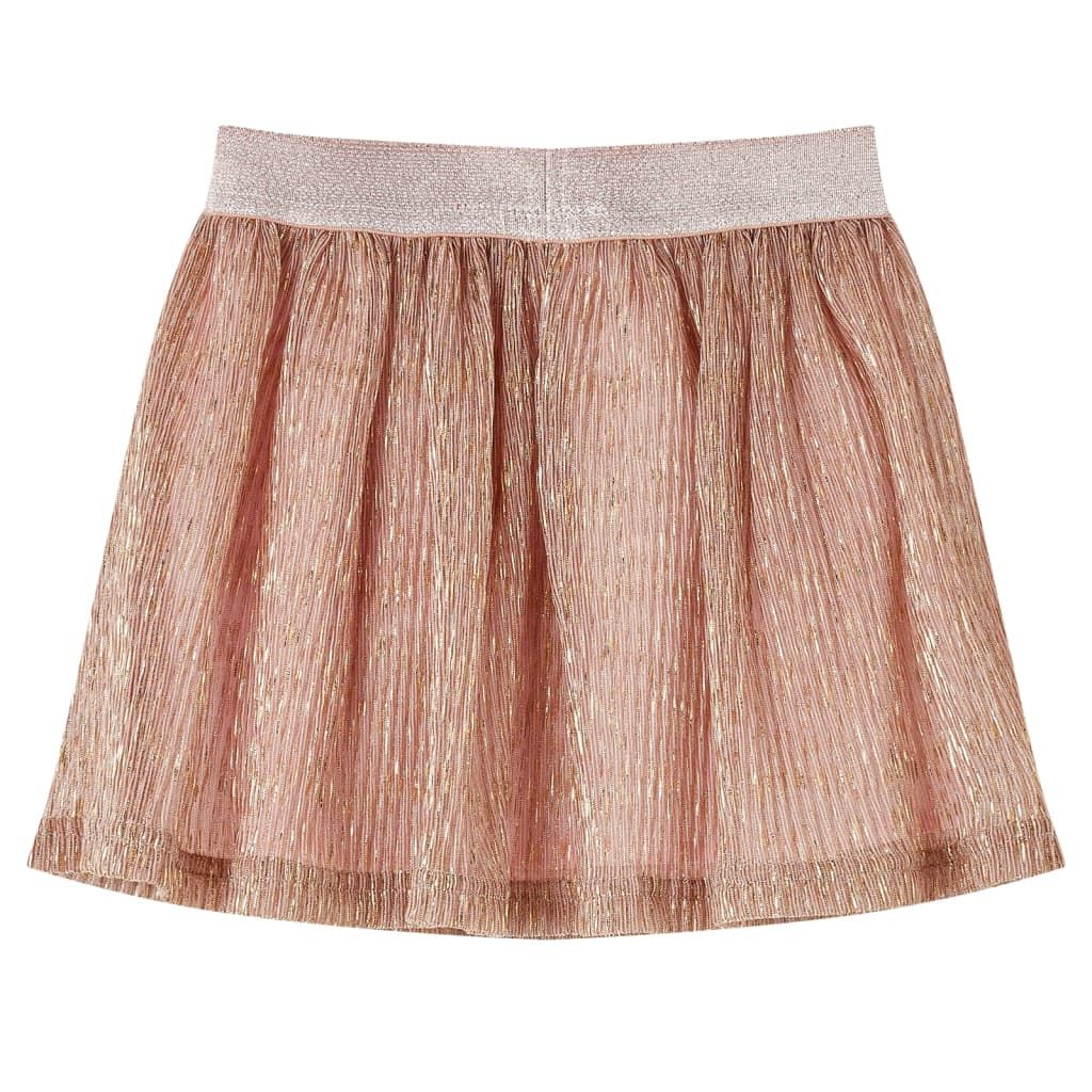 Gonna da Bambina con Brillantini Rosa Tenue 104 vidaXL