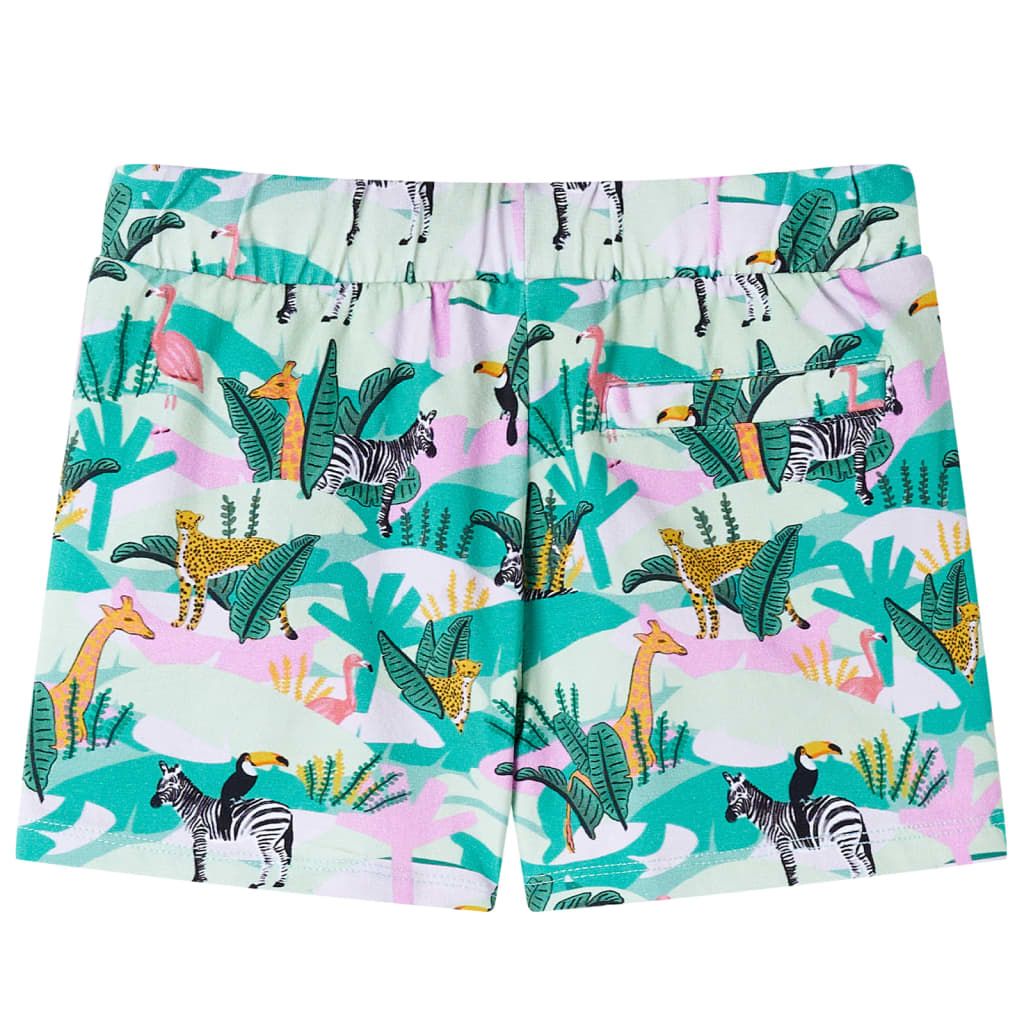 Pantaloncini per Bambini con Coulisse Menta Chiaro 92 vidaXL