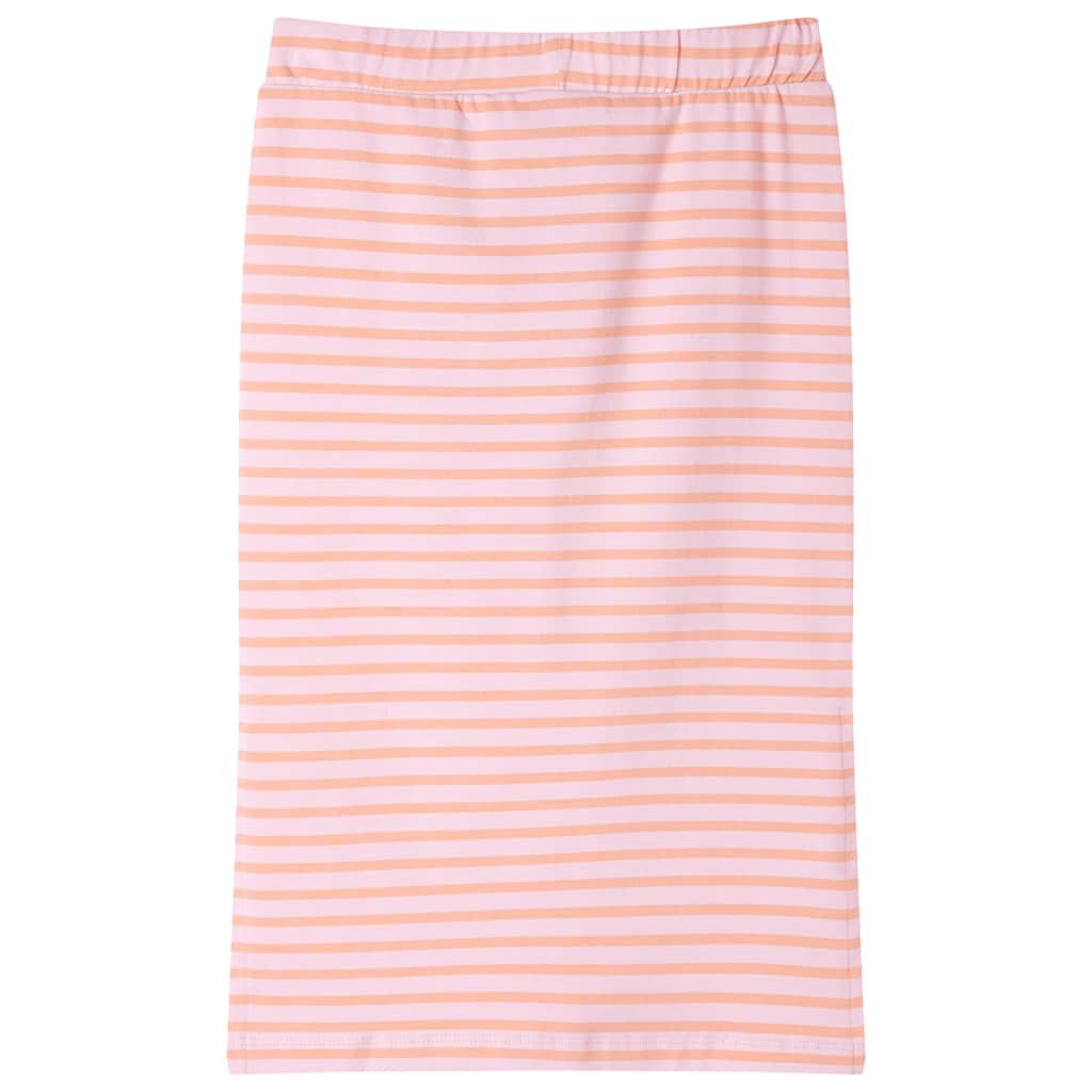 Gonna Dritta da Bambina a Righe Rosa 128 vidaXL