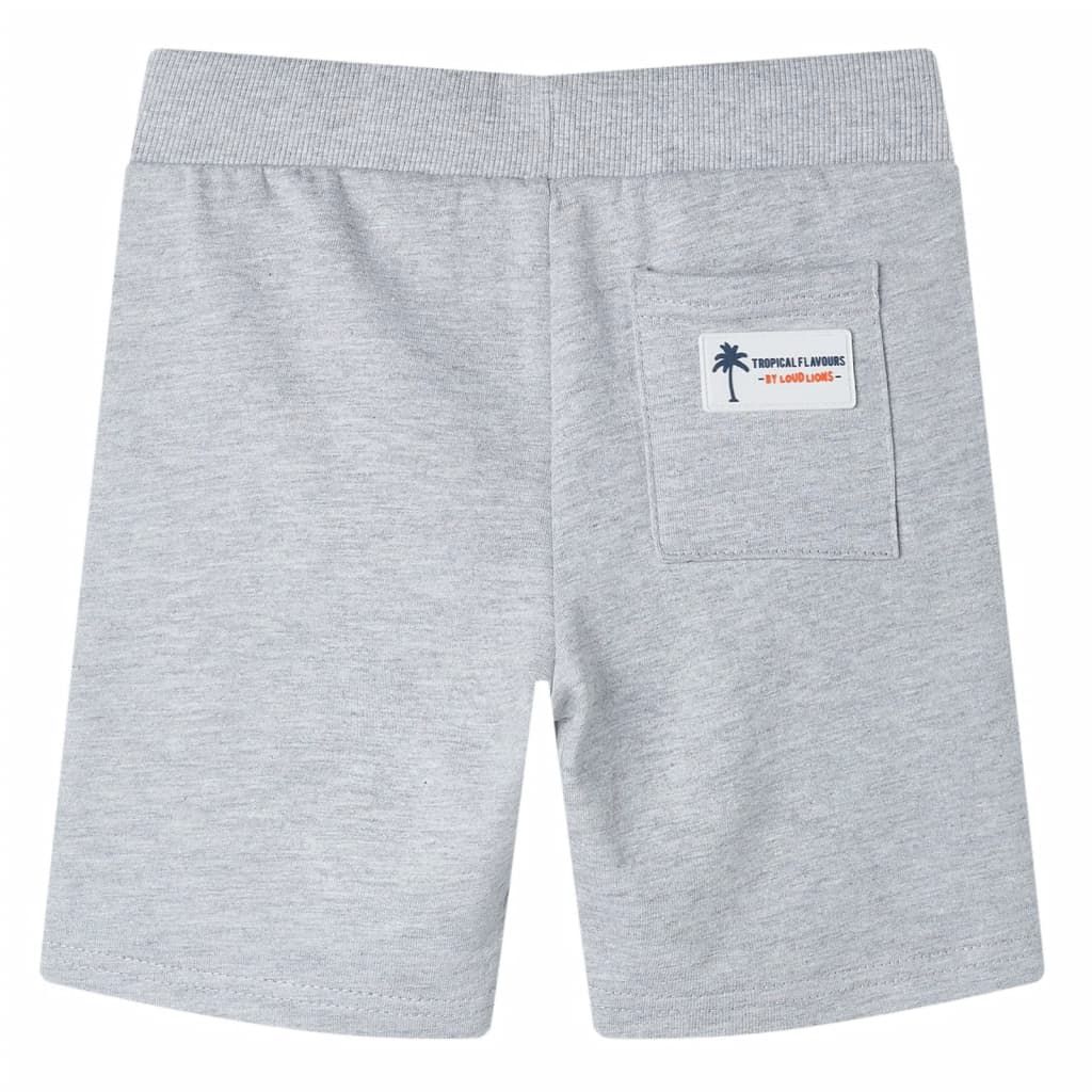 Pantaloncini per Bambini con Coulisse Grigio 128 vidaXL