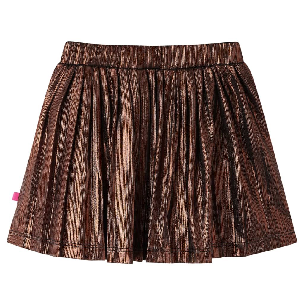 Gonna da Bambina con Brillantini Cognac 104 vidaXL