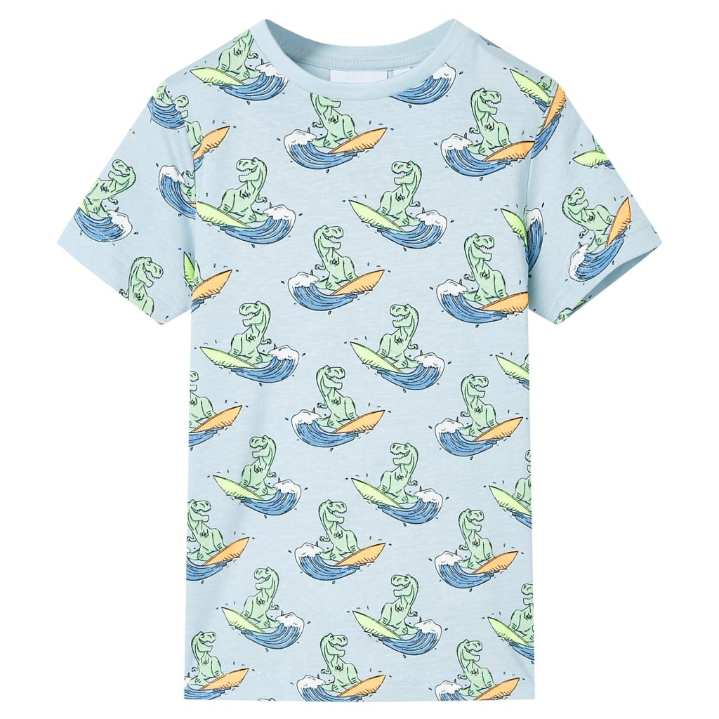 Pigiama da Bambino a Maniche Corte Azzurro 128 vidaXL