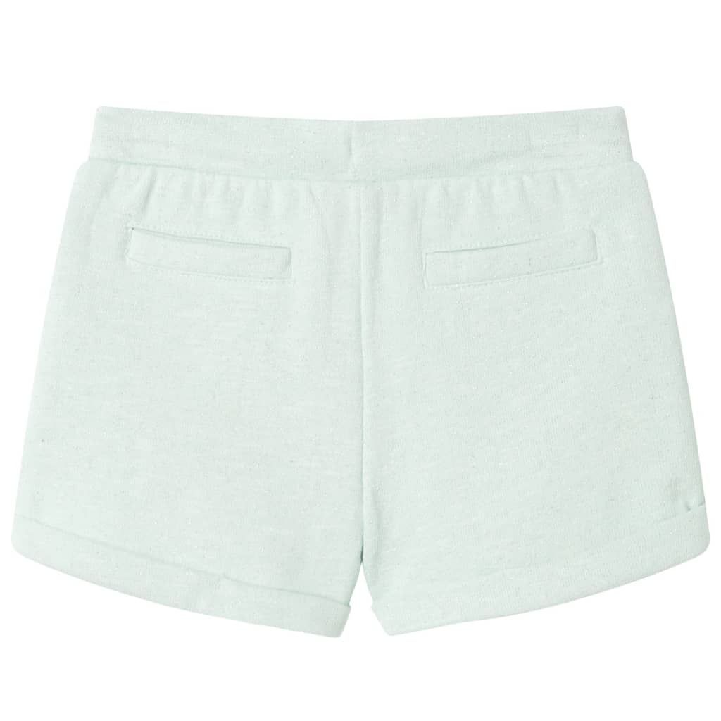 Pantaloncini per Bambini con Coulisse Menta Chiaro Misto 128 vidaXL