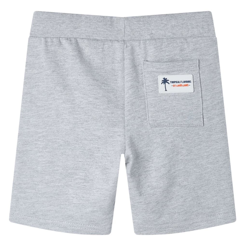 Pantaloncini per Bambini con Coulisse Grigio 140 vidaXL