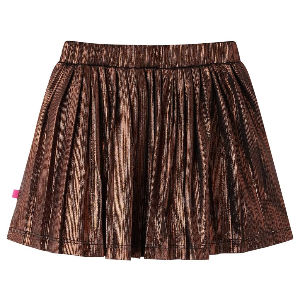 Gonna da Bambina con Brillantini Cognac 116 vidaXL