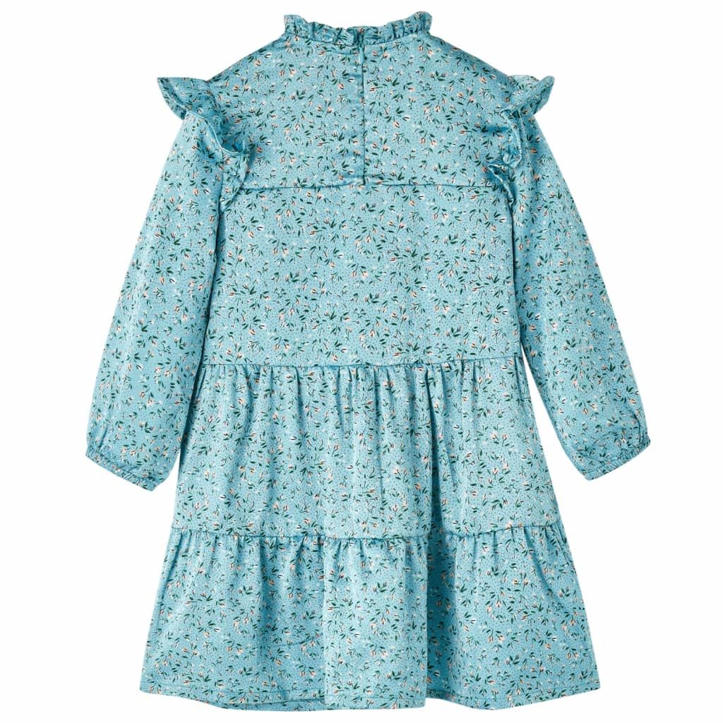 Abito da Bambina a Maniche Lunghe Blu 116 vidaXL