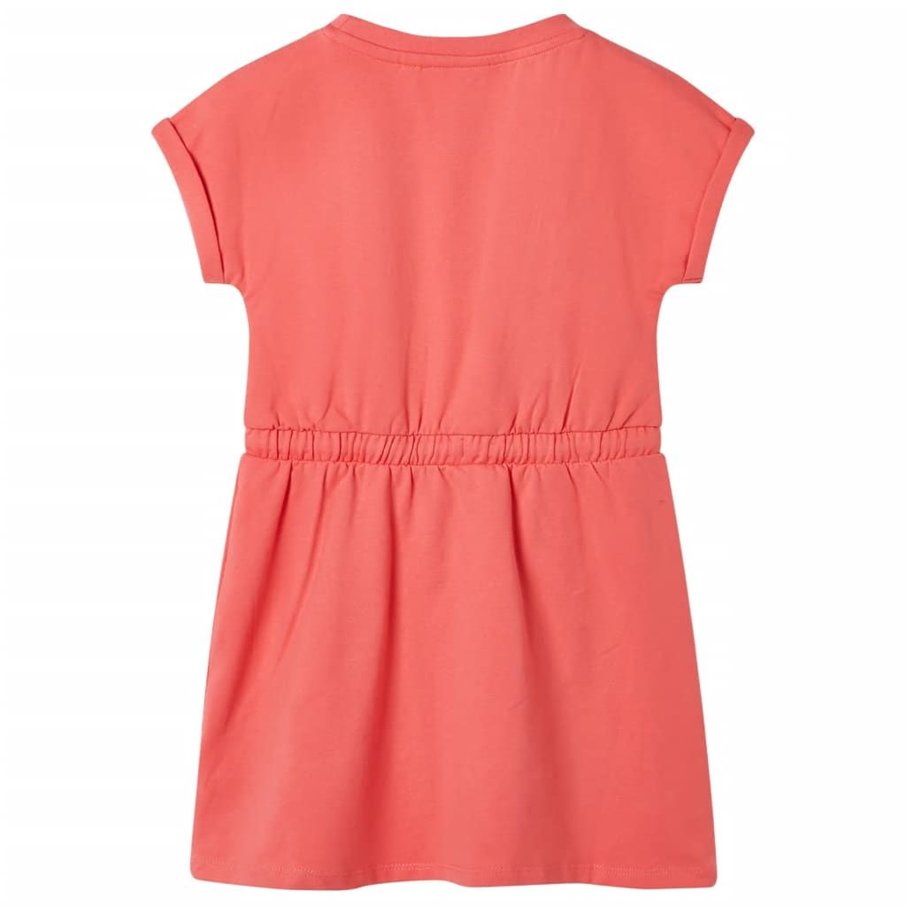 Abito da Bambina con Coulisse Corallo 116 vidaXL