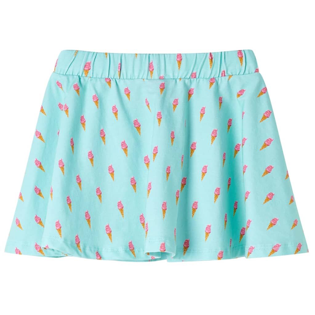 Gonna da Bambina Menta Chiaro 128 vidaXL