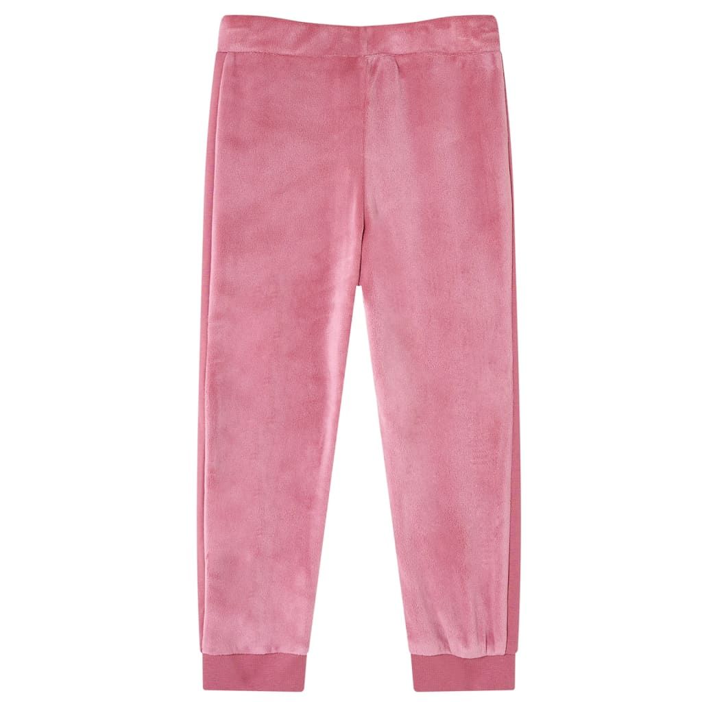 Pantaloni Tuta da Bambina Lampone 116 vidaXL