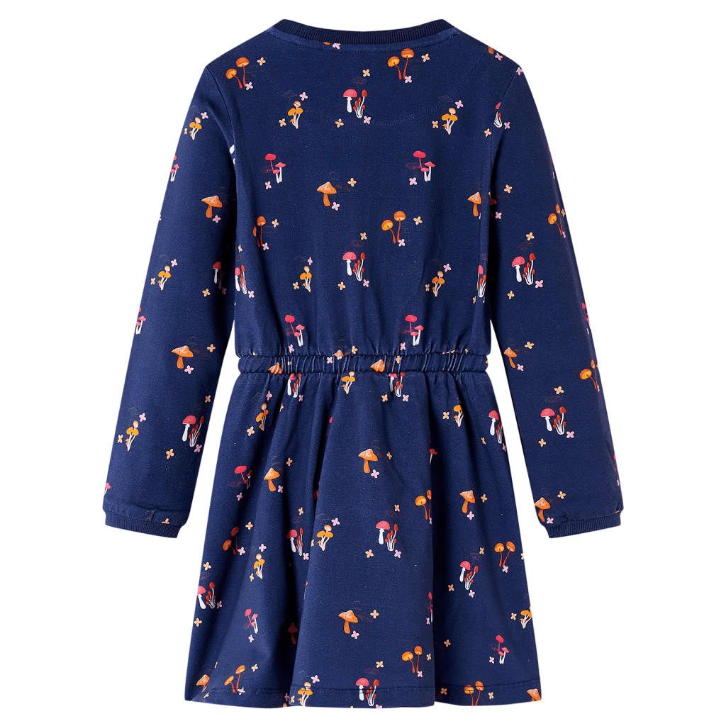 Abito da Bambina Blu Marino 116 vidaXL