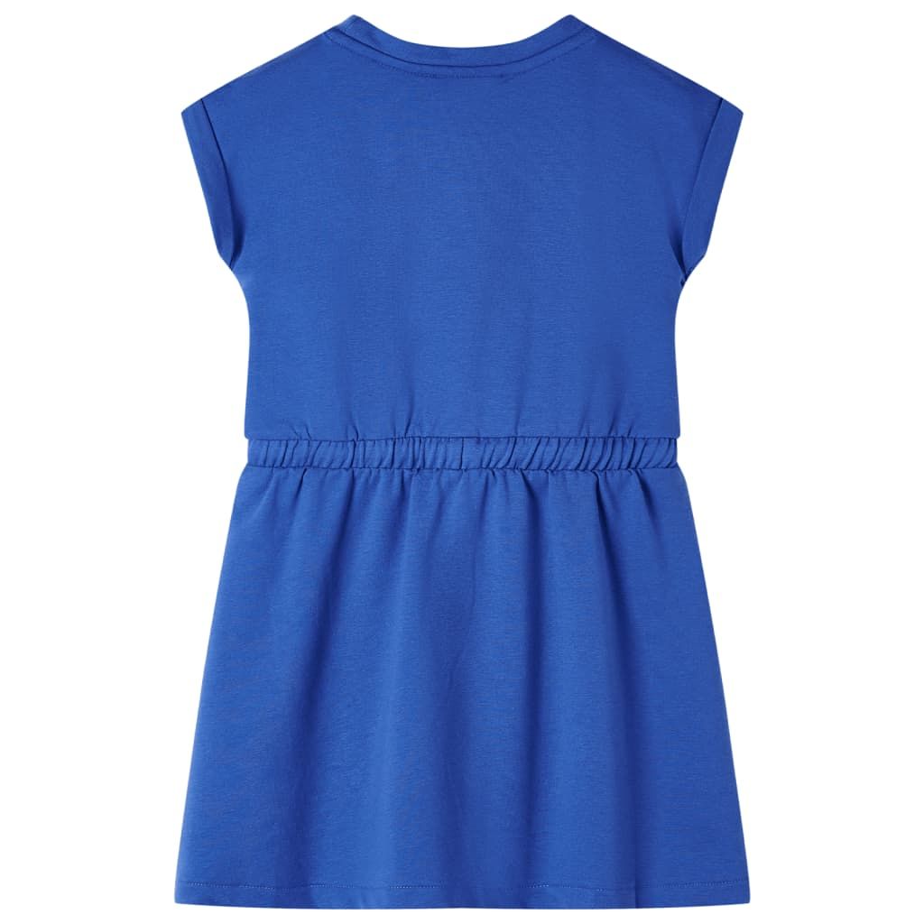Abito per Bambini con Coulisse Blu Cobalto 104 vidaXL