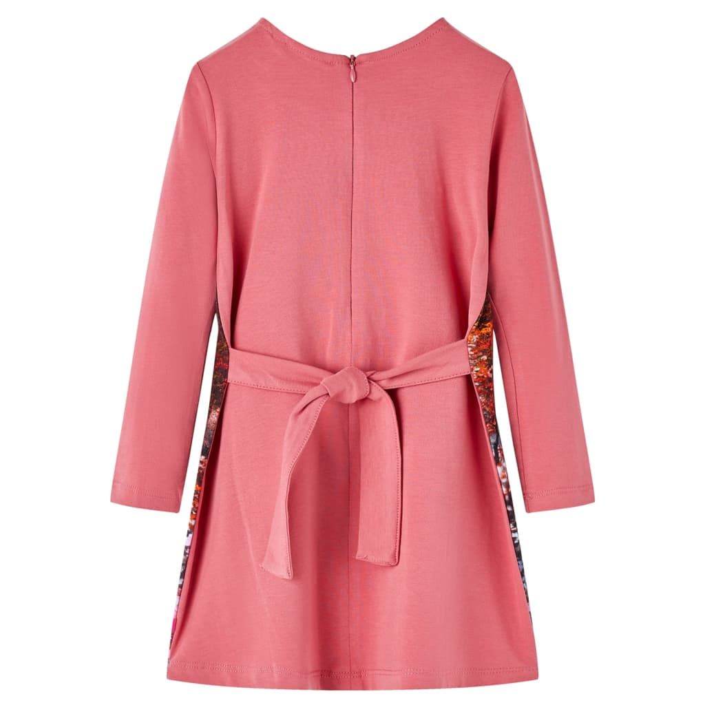 Abito da Bambina a Maniche Lunghe Rosa Antico 104 vidaXL