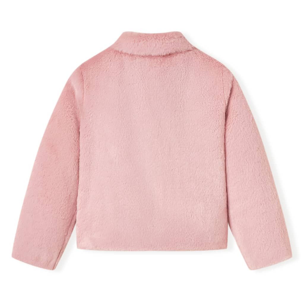 Cappotto per Bambini in Pelliccia Sintetica Rosa 104 vidaXL