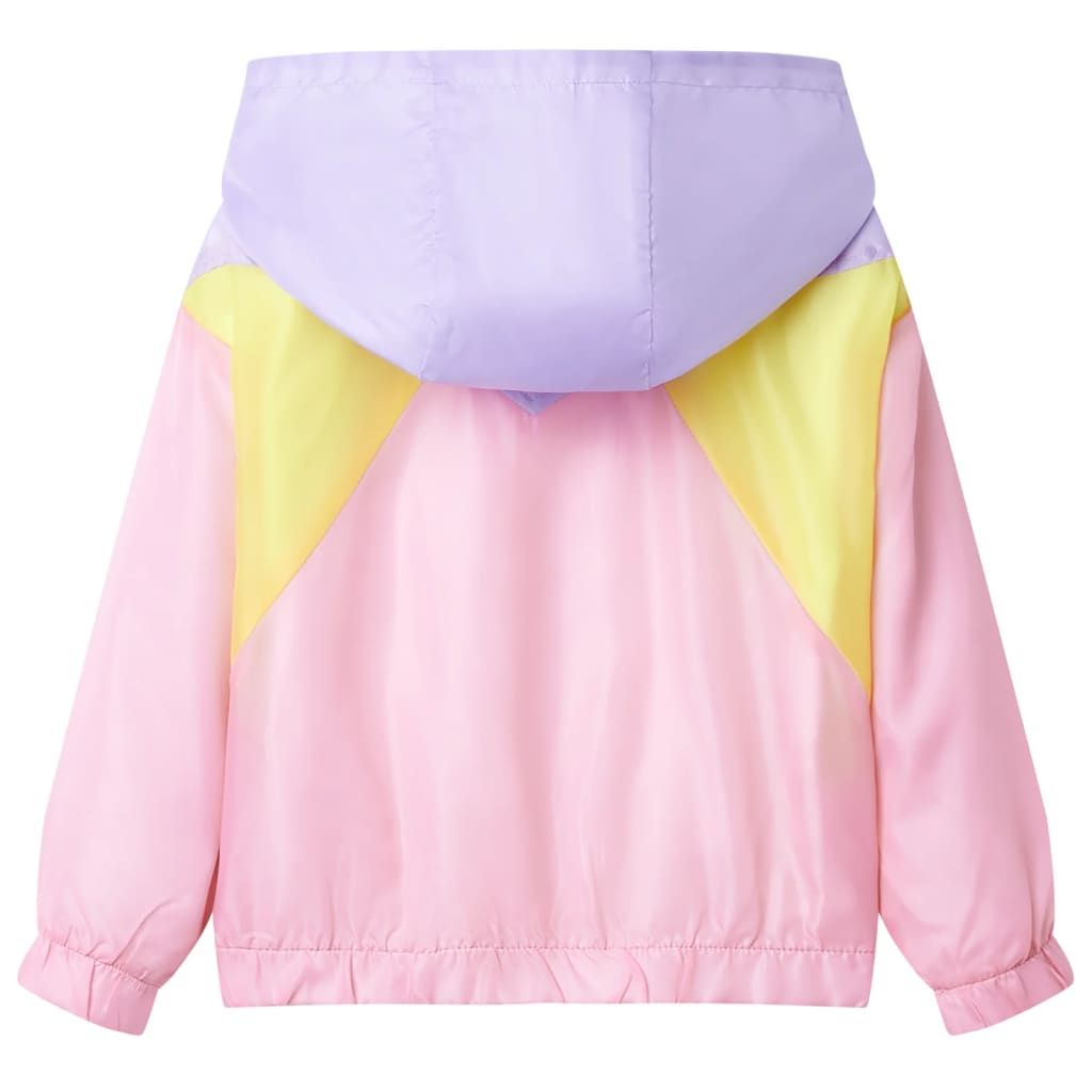 Giacca con Cappuccio e Cerniera da Bambina Multicolore 104 vidaXL