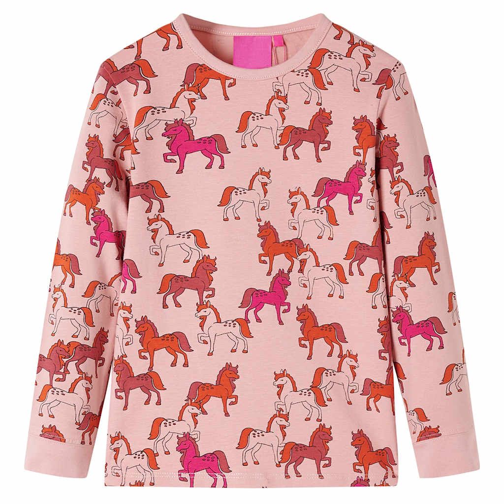 Pigiama per Bambini a Maniche Lunghe Rosa Chiaro 92 vidaXL