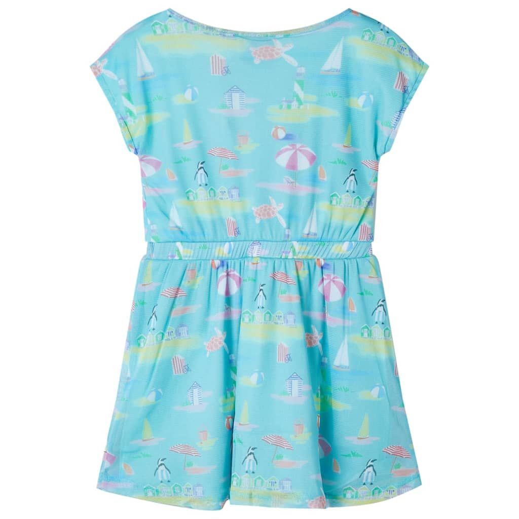 Abito da Bambina Acqua Chiaro 104 vidaXL
