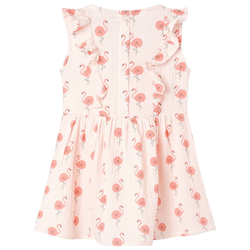 Abito da Bambina con Volant Rosa Tenue 104 vidaXL