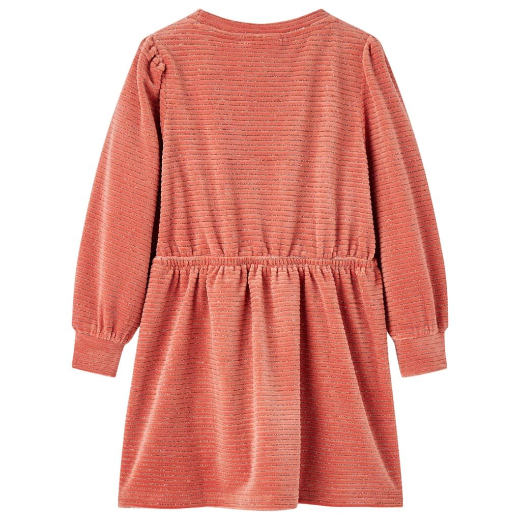 Abito da Bambina a Maniche Lunghe Rosa Medio 128 vidaXL