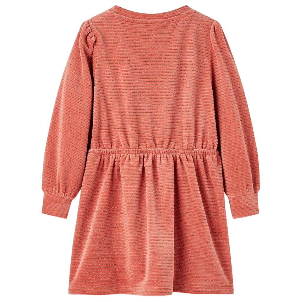 Abito da Bambina a Maniche Lunghe Rosa Medio 104 vidaXL