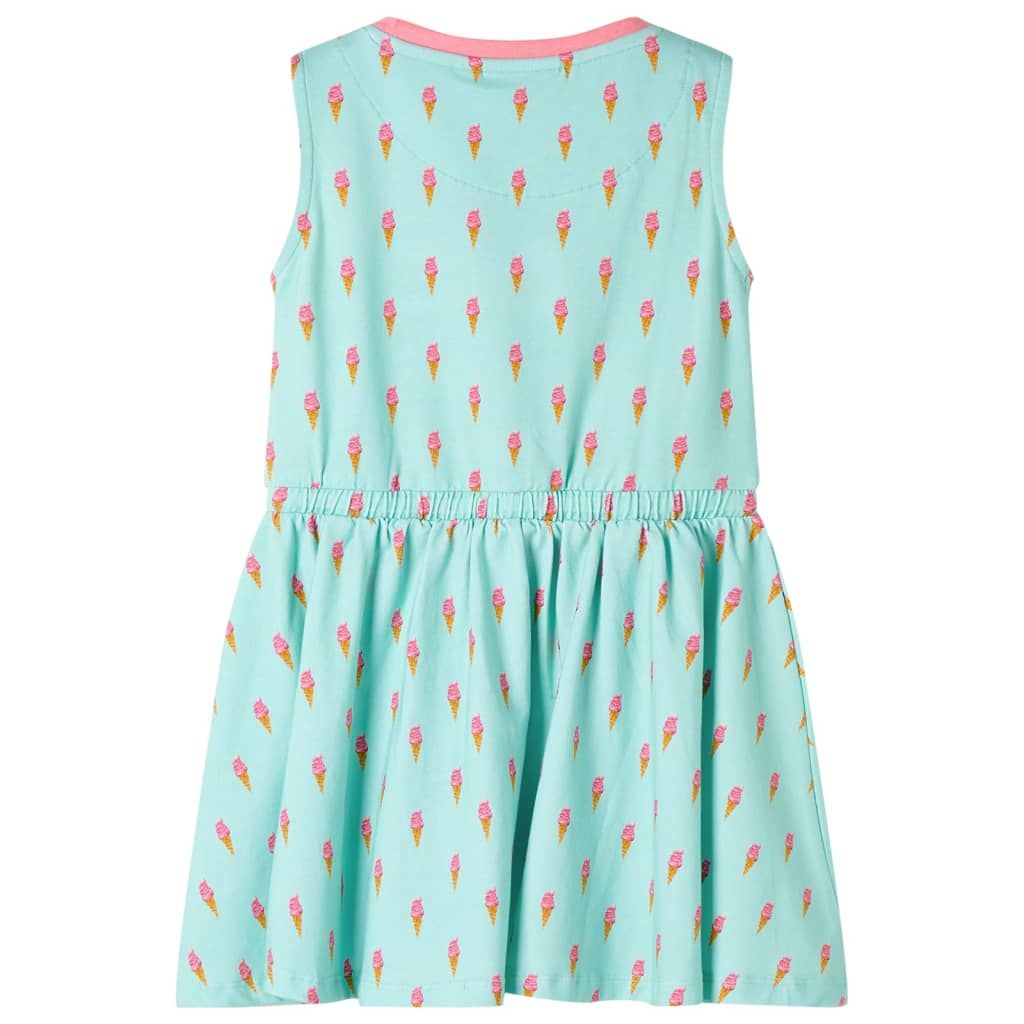 Abito da Bambina con Coulisse Menta Chiaro 128 vidaXL