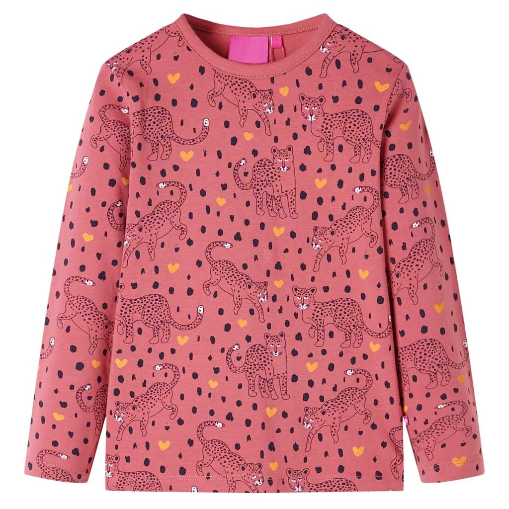 Pigiama da Bambina a Maniche Lunghe Rosa Antico 104 vidaXL