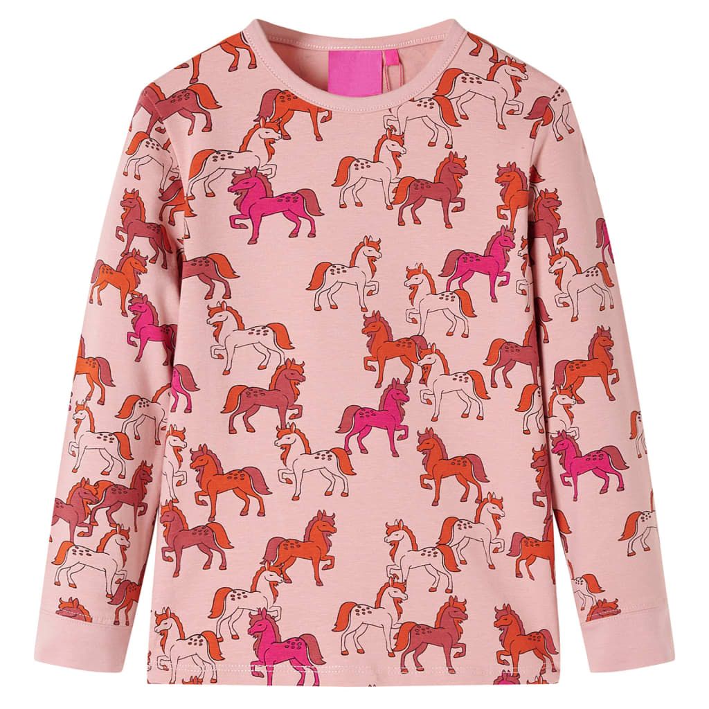 Pigiama per Bambini a Maniche Lunghe Rosa Chiaro 104 vidaXL