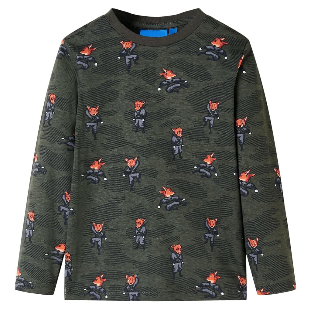 Pigiama per Bambini a Maniche Lunghe Cachi 140 vidaXL
