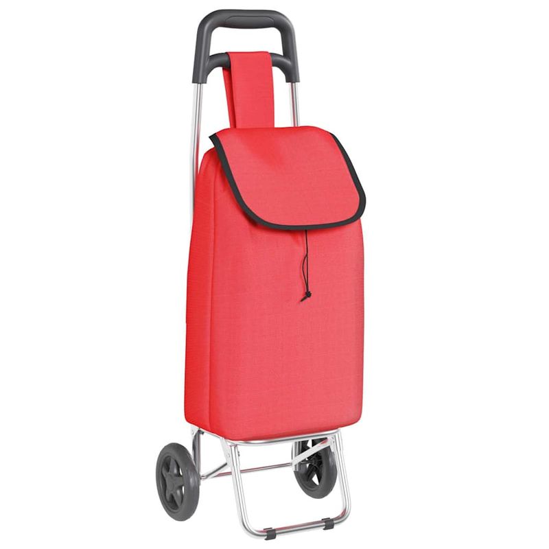 Carrello della spesa Rosso 35 x 28 x 92 cm Tessuto Oxford vidaXL