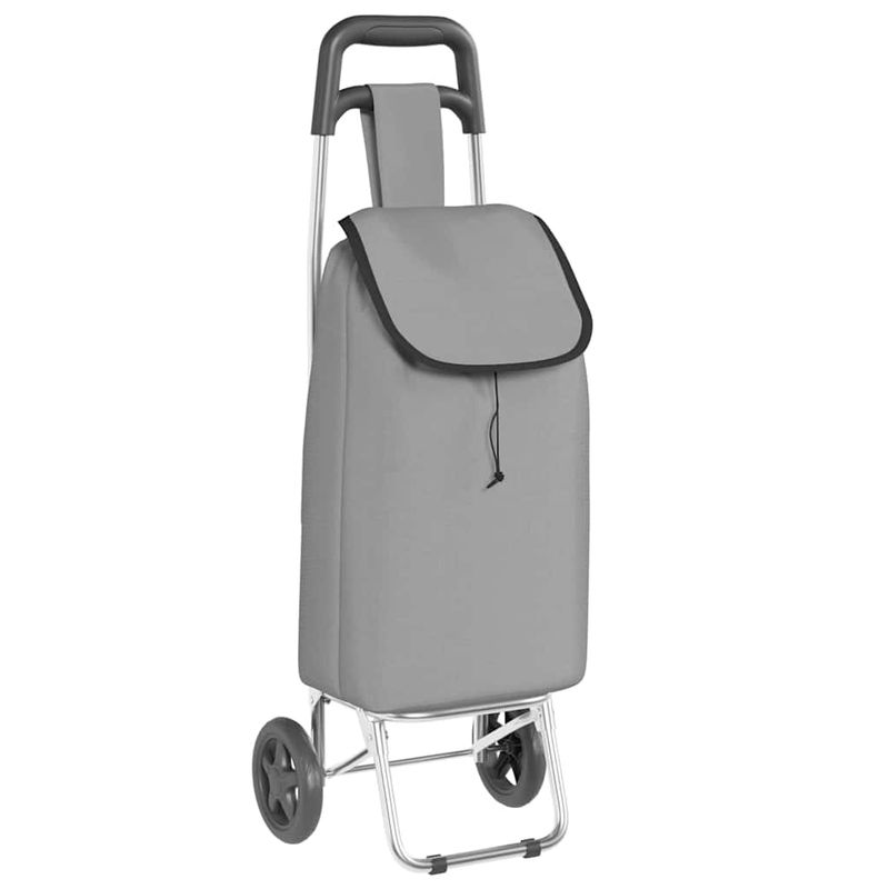 Carrello della spesa Grigio 35 x 28 x 92 cm Tessuto Oxford vidaXL