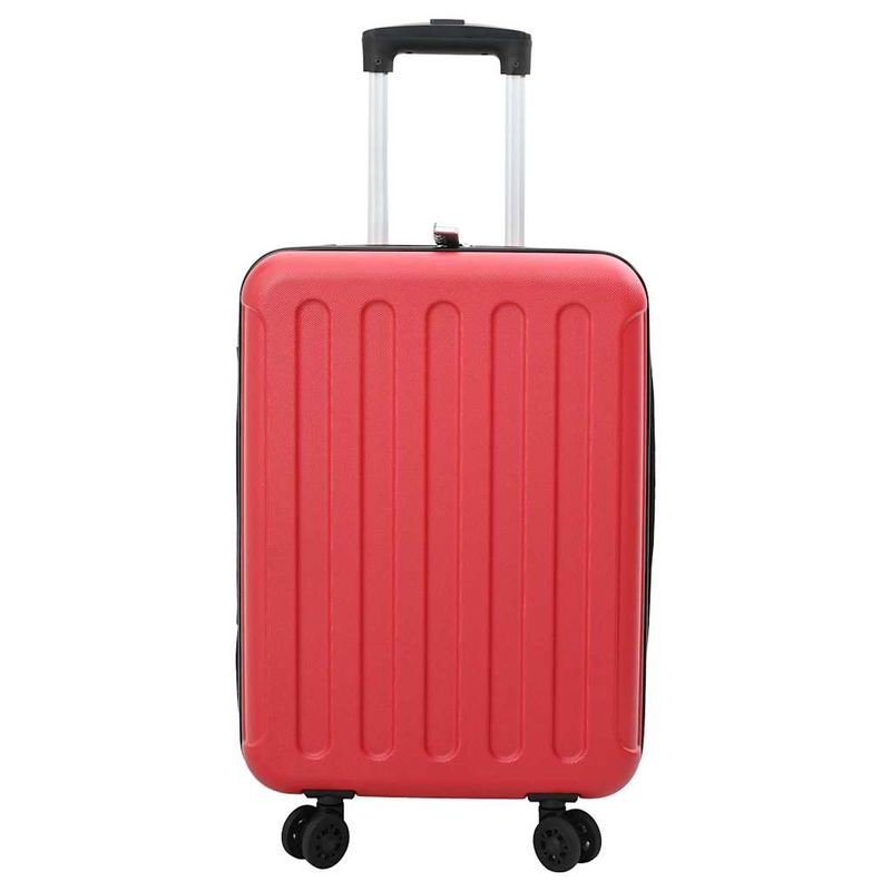 Valigia con blocco Rosso 43 x 27 x 66 cm Plastica ABS vidaXL