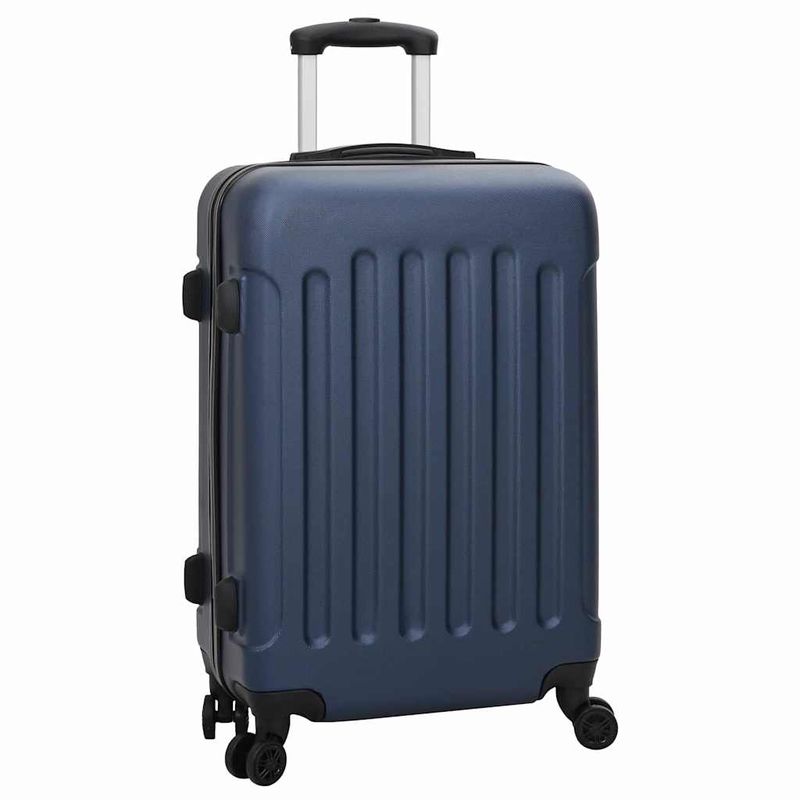 Valigia con blocco 3 pcs Blu Scuro 50 x 31 x 78 cm Plastica ABS vidaXL