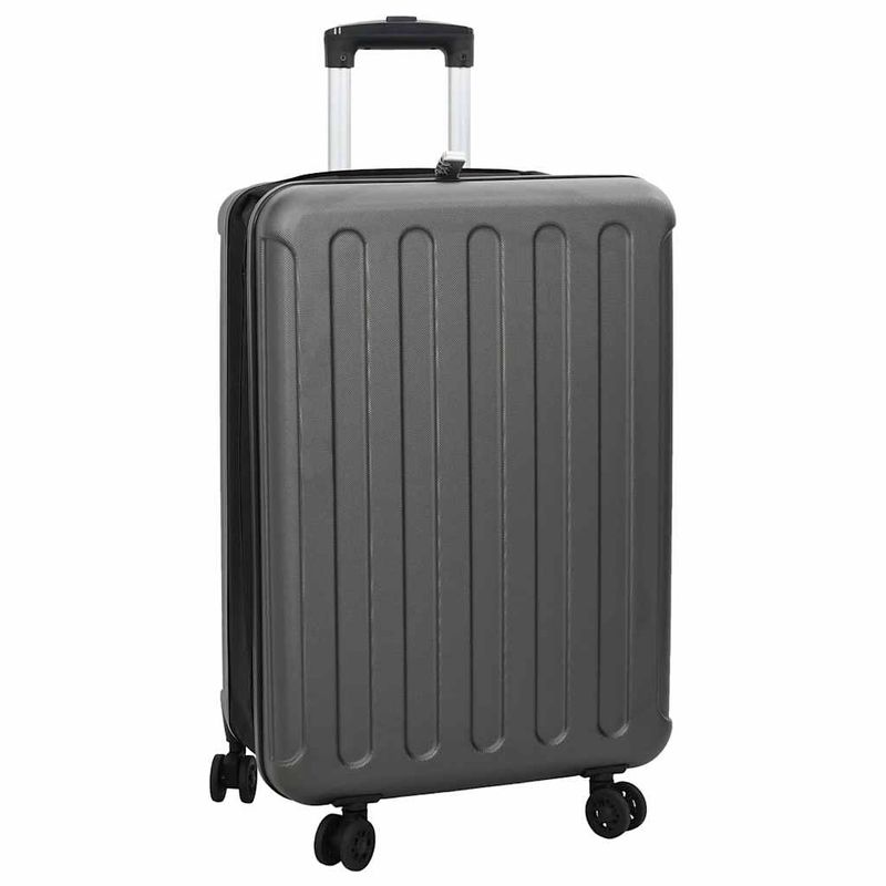 Valigia con blocco Grigio scuro 43 x 27 x 66 cm Plastica ABS vidaXL