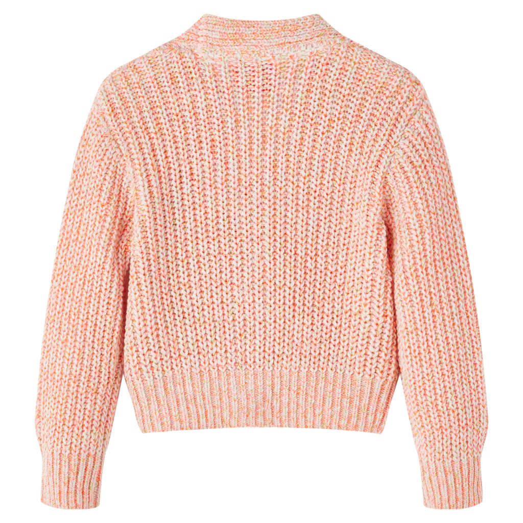 Cardigan da Bambina Lavorato a Maglia Rosa Misto 104 vidaXL