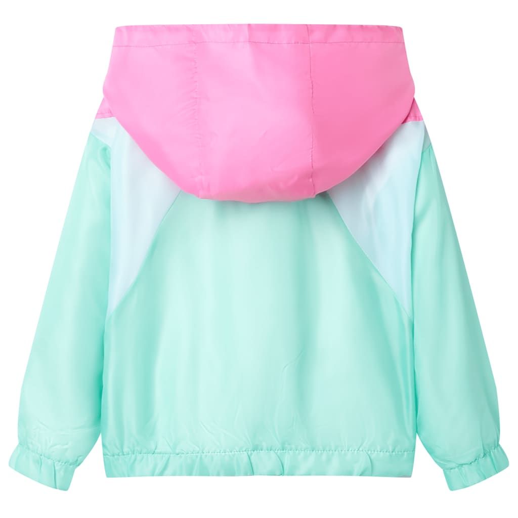 Giacca con Cappuccio e Cerniera da Bambina Multicolore 92 vidaXL
