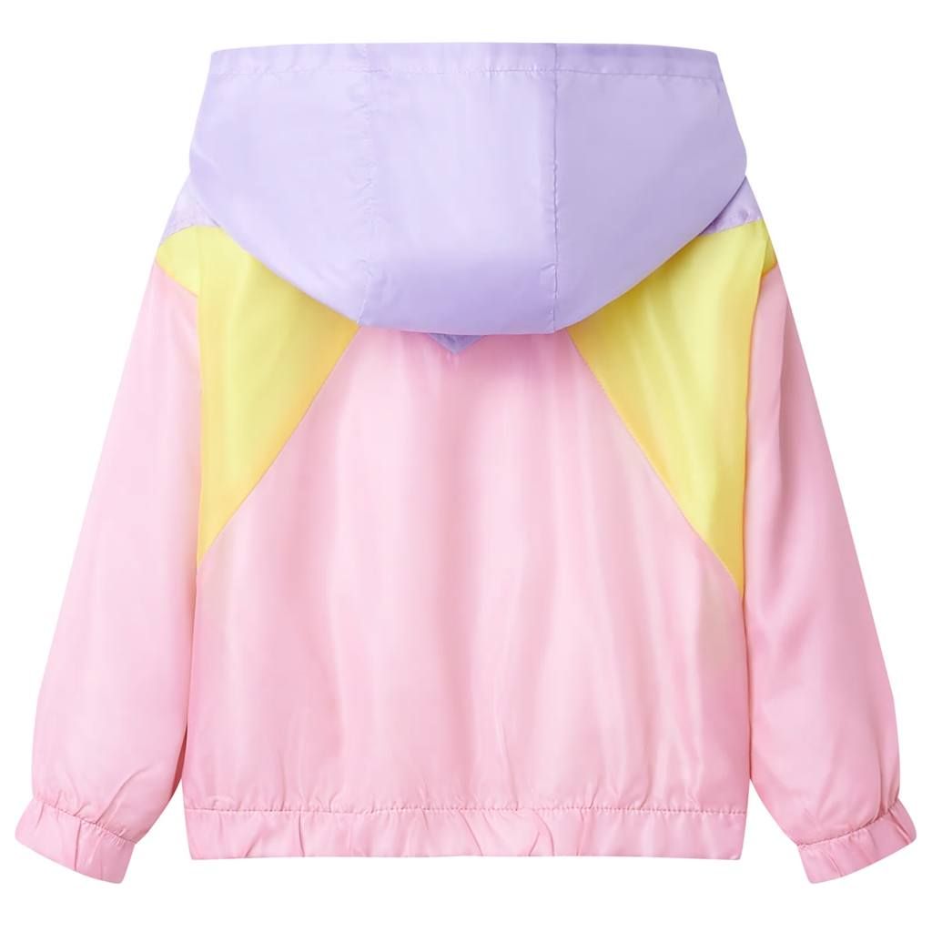 Giacca con Cappuccio e Cerniera da Bambina Multicolore 116 vidaXL