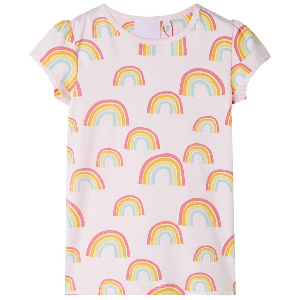 Pigiama da Bambina a Maniche Corte Rosa Tenue 92 vidaXL