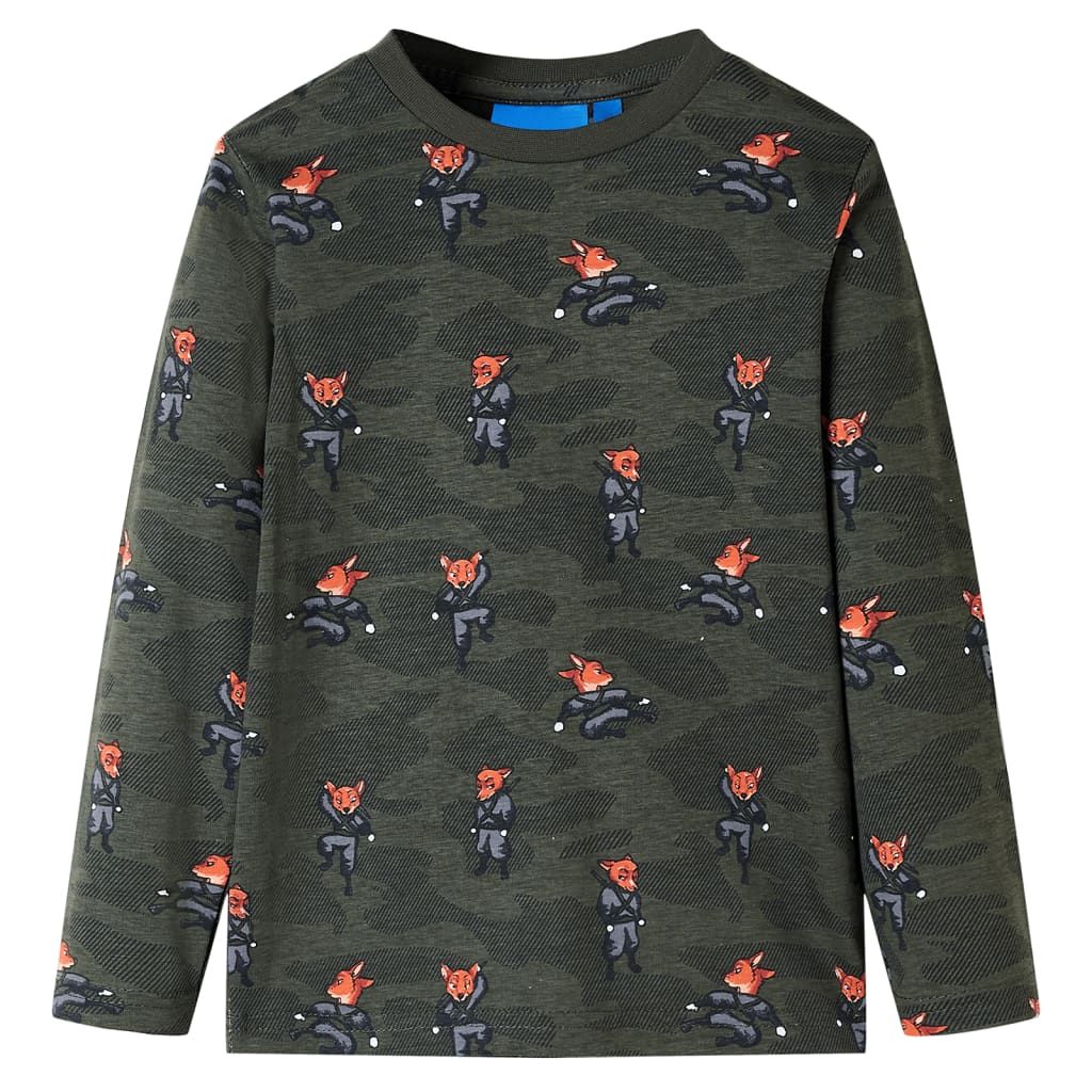 Pigiama per Bambini a Maniche Lunghe Cachi 92 vidaXL