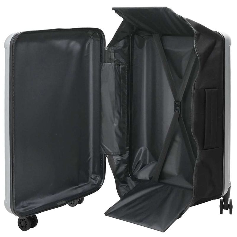 Valigia con blocco Argento 50 x 30 x 76 cm Plastica ABS vidaXL