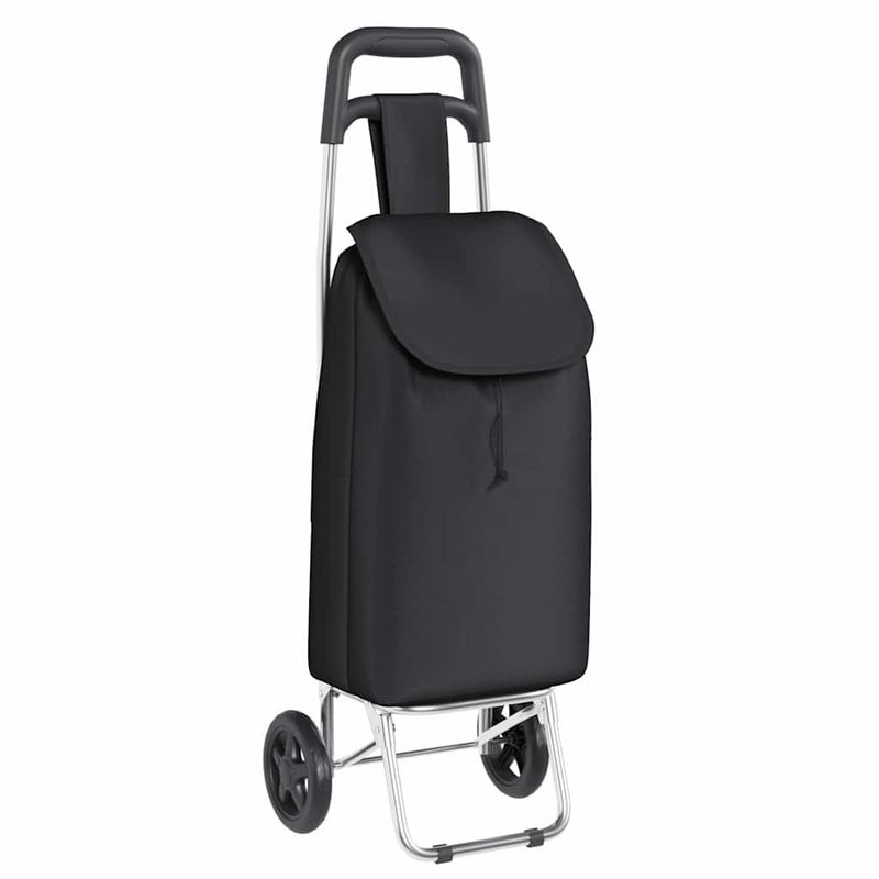 Carrello della spesa Nero 35 x 28 x 92 cm Tessuto Oxford vidaXL