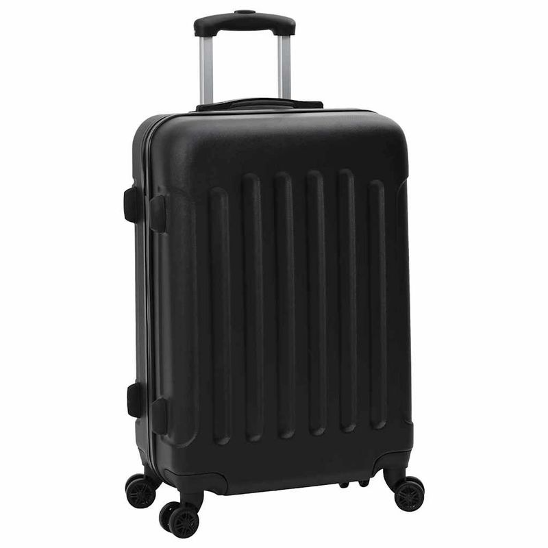 Valigia con blocco 3 pcs Nero 50 x 31 x 78 cm Plastica ABS vidaXL