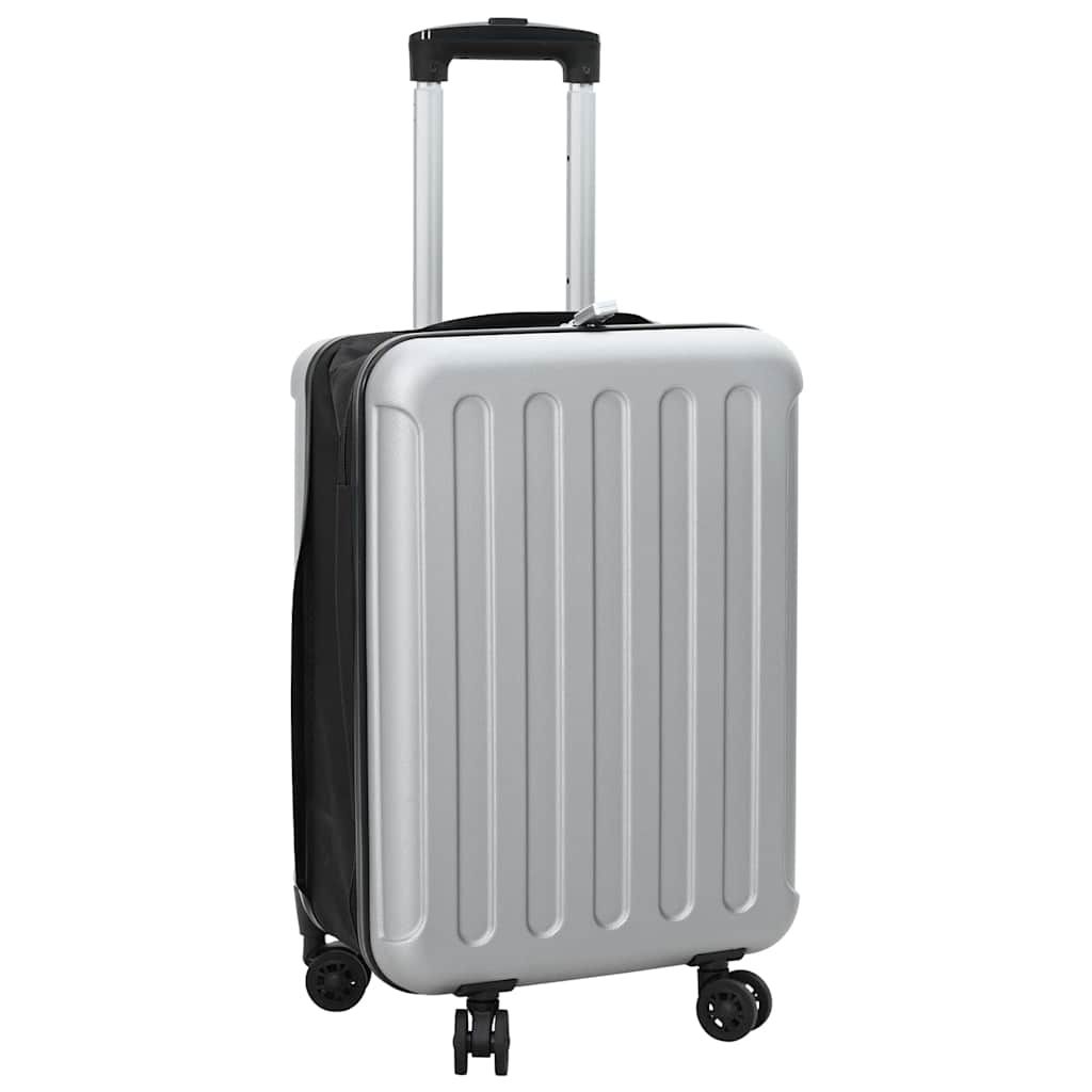Valigia con blocco Argento 34 x 23 x 55.5 cm Plastica ABS vidaXL