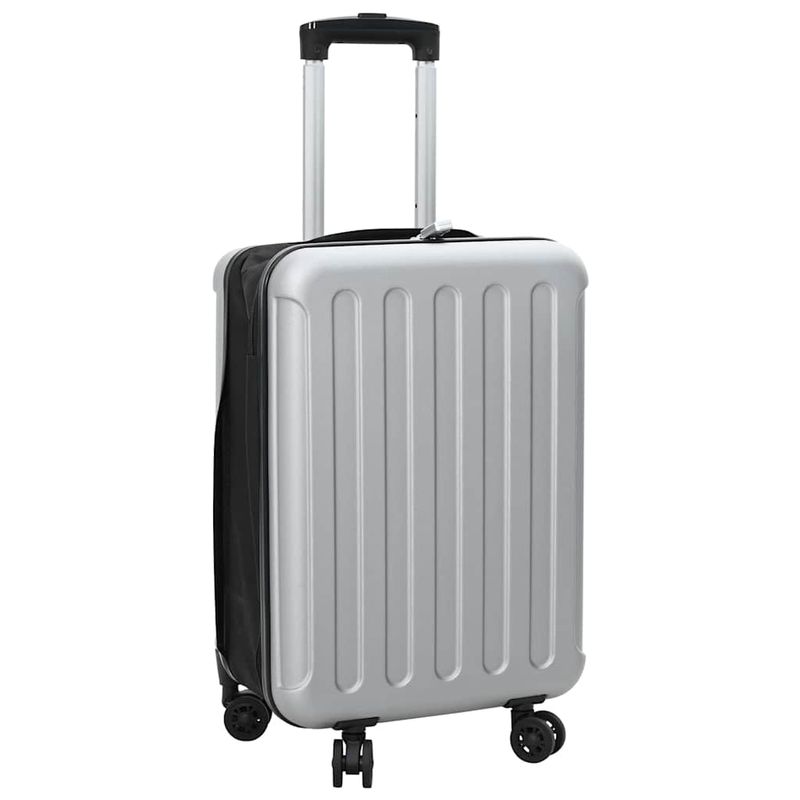 Valigia con blocco Argento 34 x 23 x 55.5 cm Plastica ABS vidaXL