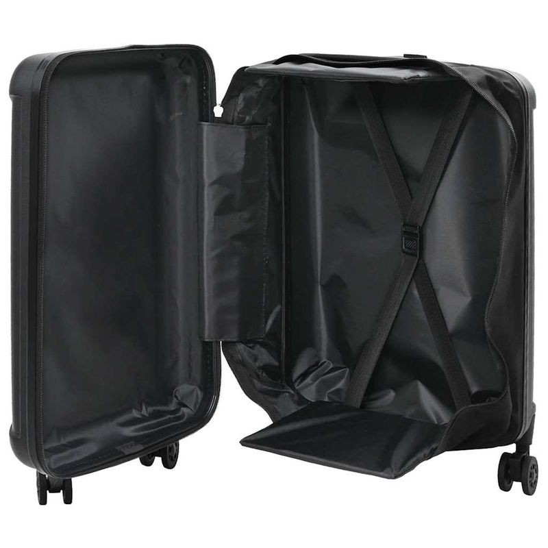 Valigia con blocco Nero 43 x 27 x 66 cm Plastica ABS vidaXL