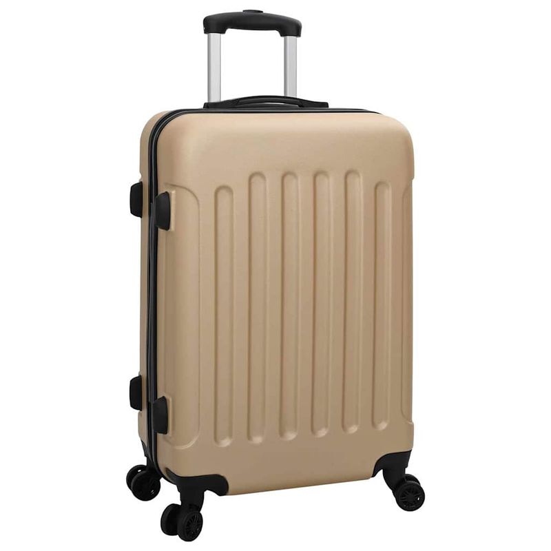 Valigia con blocco 3 pcs Champagne 50 x 31 x 78 cm Plastica ABS vidaXL
