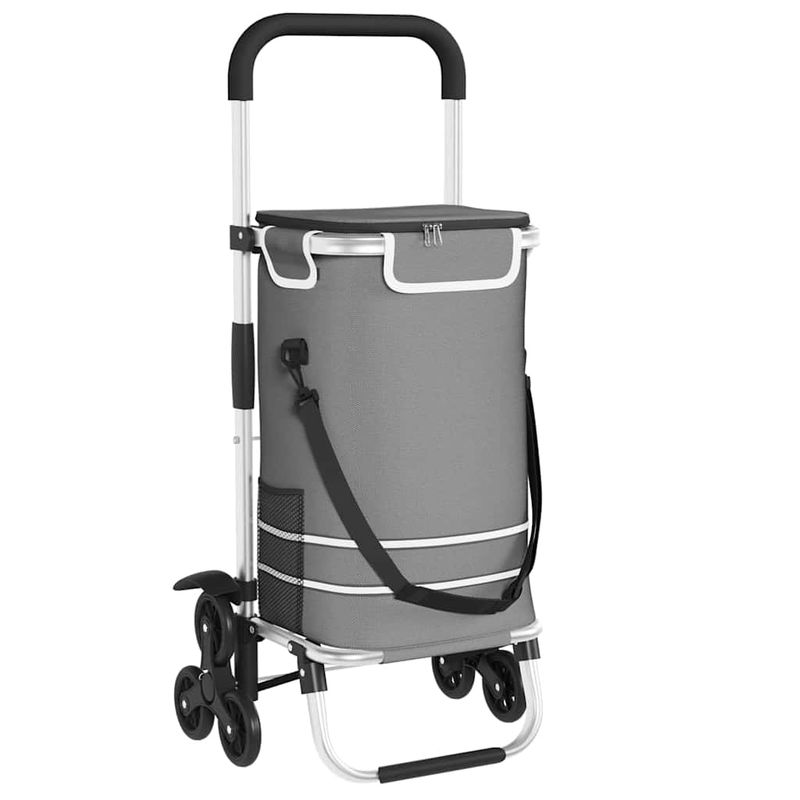 Carrello della spesa Grigio 47 x 39 x 100,5 cm Tessuto Oxford vidaXL